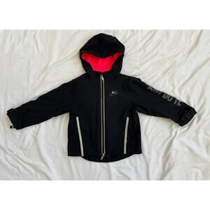 Nike girls 3T black waterproof hooded jacket